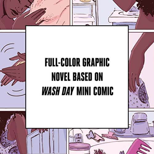 Graphic novel cover depicting hands applying product to hair.