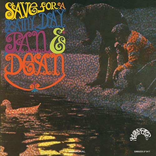 Jan & Dean album cover: illustrated man and duck by water.
