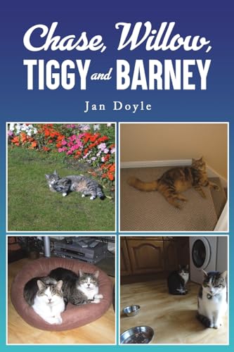 Book cover featuring four photos of cats in domestic settings.