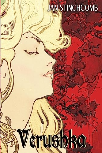 Book cover: profile of a woman with blonde hair on a red background.
