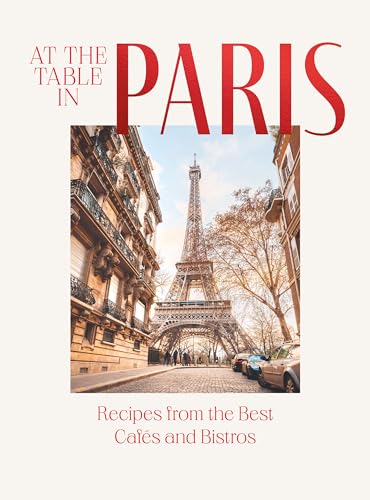 Cookbook cover featuring the Eiffel Tower and Parisian street scene.
