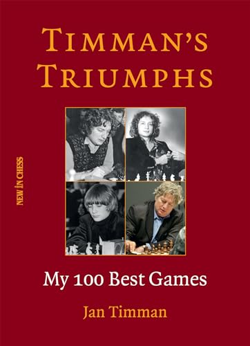 Book cover featuring chess player Jan Timman and chessboards.