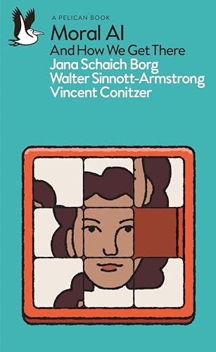 Book cover with fragmented face illustration and teal background.