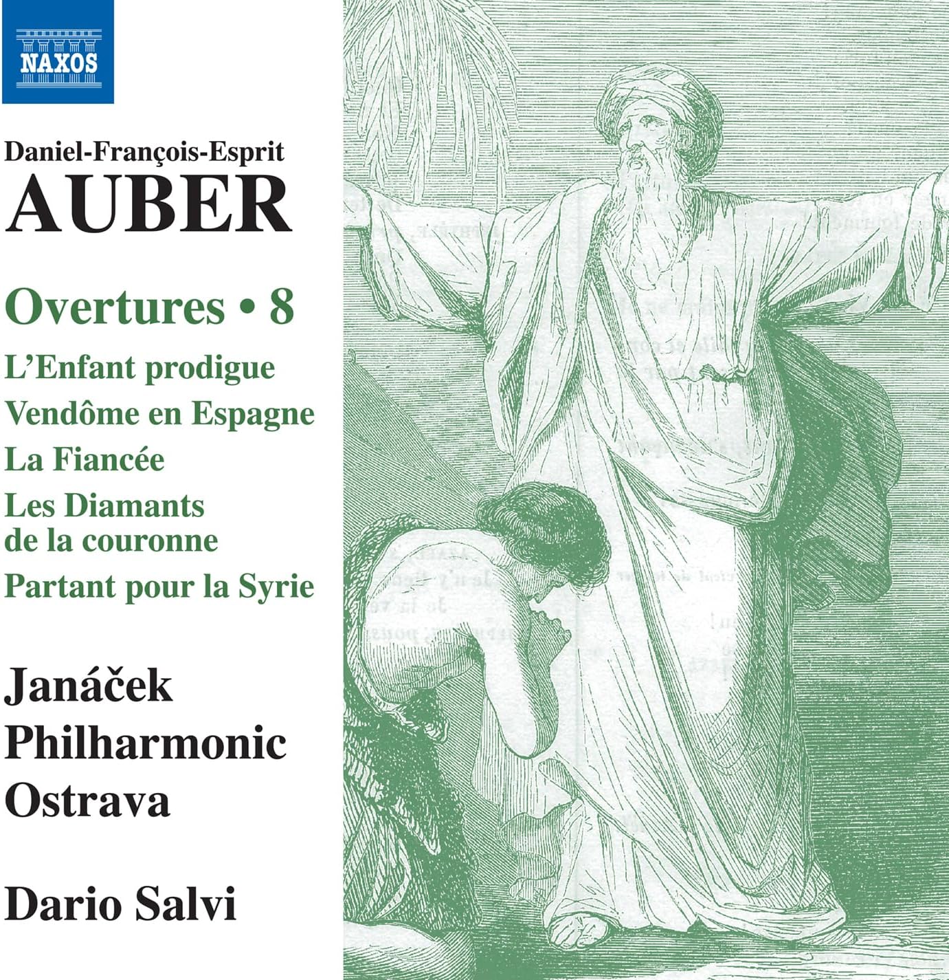 CD cover for Auber overtures, featuring a classical painting.