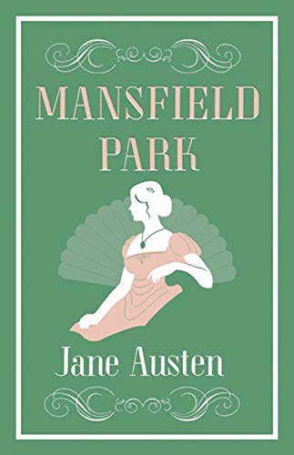 Cover of "Mansfield Park" by Jane Austen, featuring a woman with a fan.