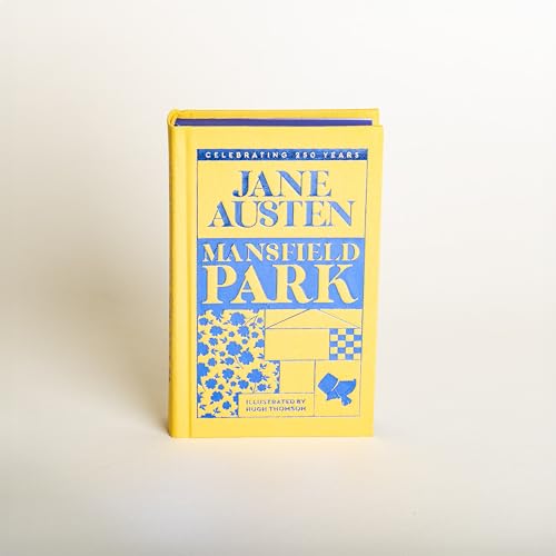 Yellow book cover with blue text: "Jane Austen Mansfield Park".