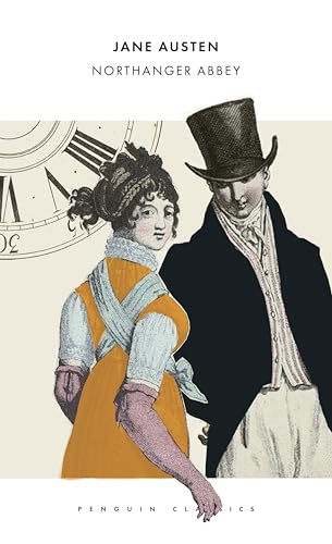 Book cover of Northanger Abbey featuring a Regency-era man and woman.