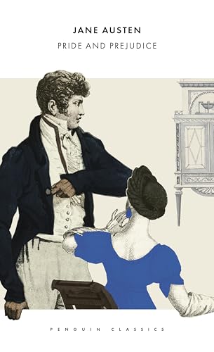Penguin Classics edition of "Pride and Prejudice" with illustrated cover.
