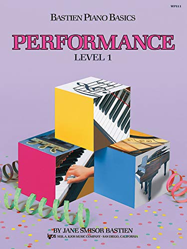 Piano lesson book cover with colorful cubes depicting piano keys and hands.