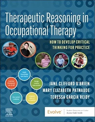 Book cover: “Therapeutic Reasoning in Occupational Therapy” with images of children.