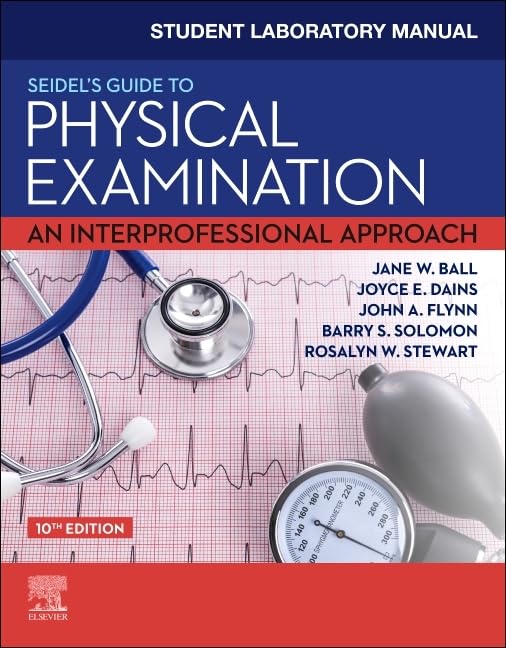 Textbook cover with stethoscope, blood pressure cuff, and ECG tracing.
