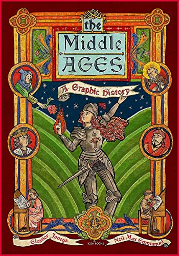 Book cover: “The Middle Ages: A Graphic History” with illustrated figures.