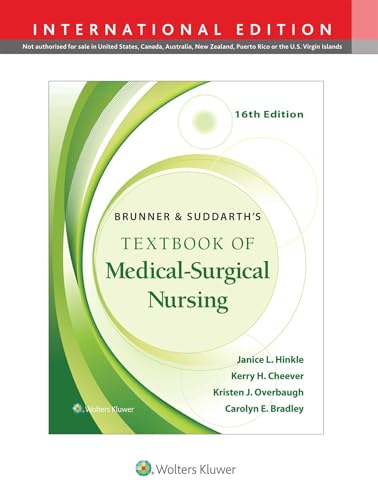 Green and white textbook cover: Brunner & Suddarth's Textbook of Medical-Surgical Nursing.