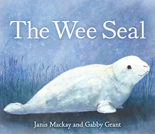 Book cover featuring a watercolor illustration of a white seal.