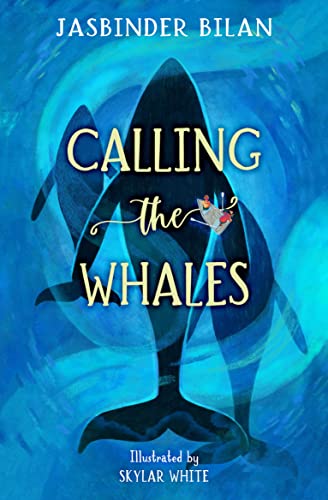 Book cover: blue ocean scene with whale tails and a small boat.