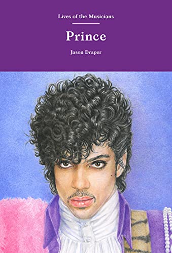 Book cover featuring a portrait of Prince with curly hair.
