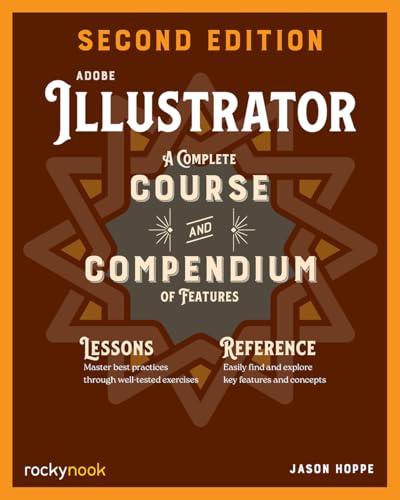 Book cover for "Adobe Illustrator, 2nd Edition" with brown and orange design.