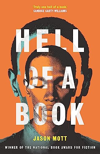 Book cover: "Hell of a Book" with a portrait of a Black man.