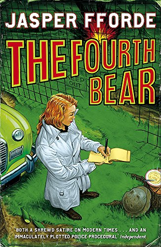 Book cover: woman investigating a crime scene with a green car.