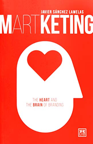 Book cover with red text “MARTKETING” and a heart-shaped brain icon.