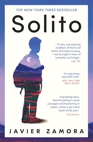 Book cover for “Solito” featuring a silhouetted child with a backpack.