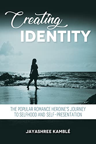 Book cover: "Creating Identity" with a woman walking on a beach.