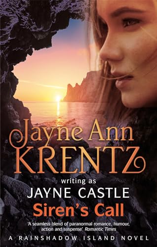 Book cover: woman’s face, coastal landscape, sunset, and title “Siren’s Call.”