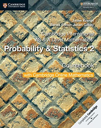 Textbook cover with a brick-pattern background titled Cambridge International AS and A Level Mathematics.