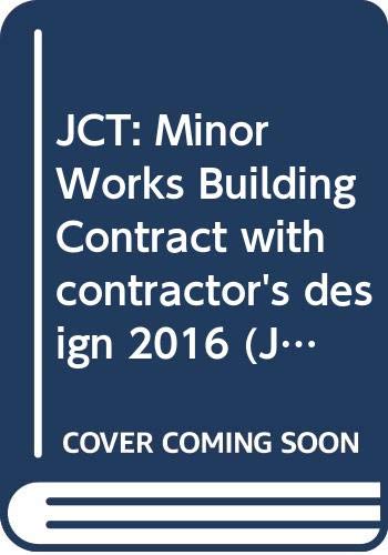 Dark blue book cover with white text: "JCT: Minor Works Building Contract 2016".