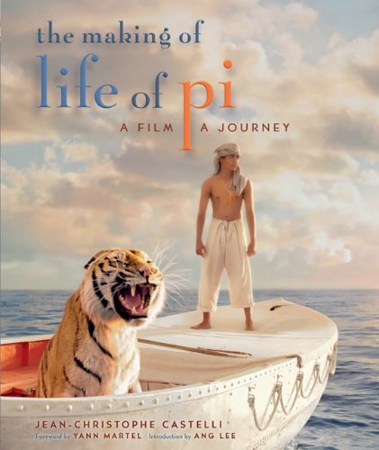 Book cover featuring a tiger and boy in a small boat at sea.