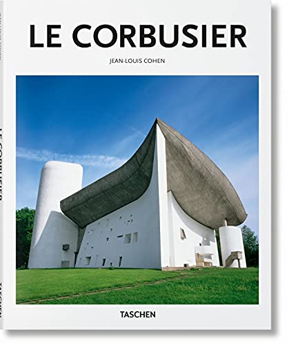 Book cover titled Le Corbusier by Jean-Louis Cohen featuring the Ronchamp chapel building.