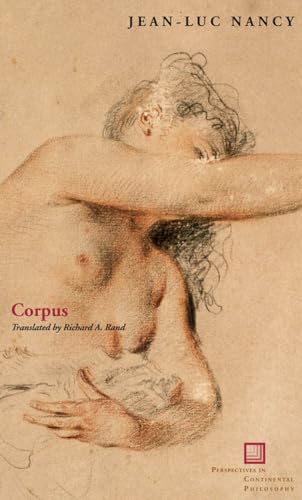 Book cover: “Corpus” by Jean-Luc Nancy, featuring a sketch of a reclining figure.
