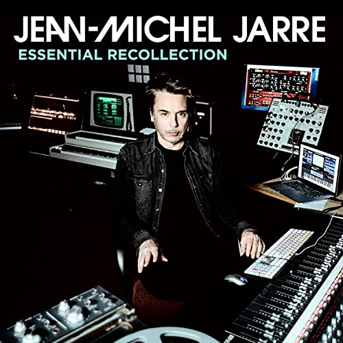 Jean-Michel Jarre album cover featuring the artist in a music studio.
