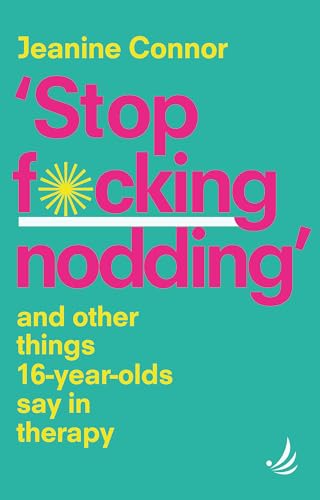 Book cover with teal background, pink and yellow text, and a yellow sun icon.