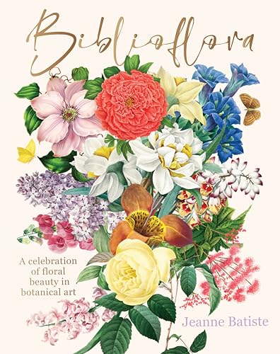 Book cover featuring a colorful botanical illustration of various flowers and two small butterflies.