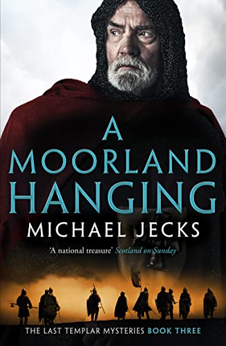 Book cover: bearded man in hooded cloak, medieval figures in background.