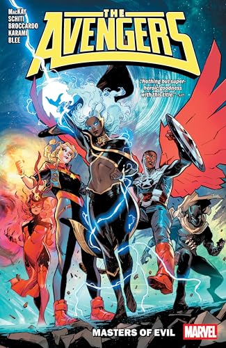 Avengers comic book cover featuring Storm, Captain America, and other heroes.