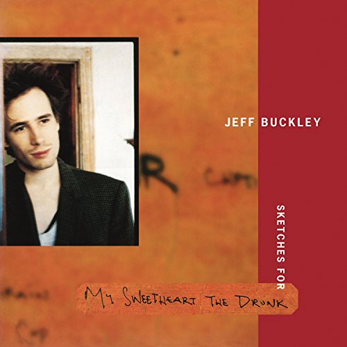 Album cover featuring a portrait of Jeff Buckley against an orange and red background.