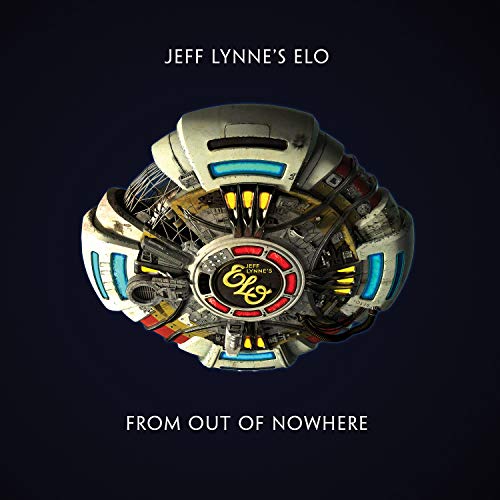 Album cover featuring a mechanical spaceship against a dark background with text above and below.