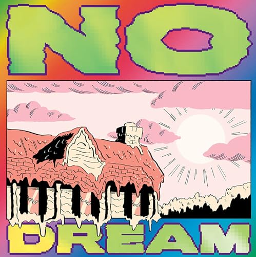 Album cover for Jeff Rosenstock’s “No Dream” with a house and sunset.