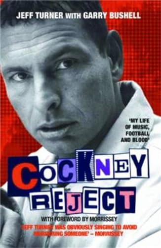 Book cover: "Cockney Reject" with a portrait of a man looking intently.