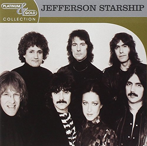 Jefferson Starship “Platinum & Gold Collection” CD cover with band portrait.