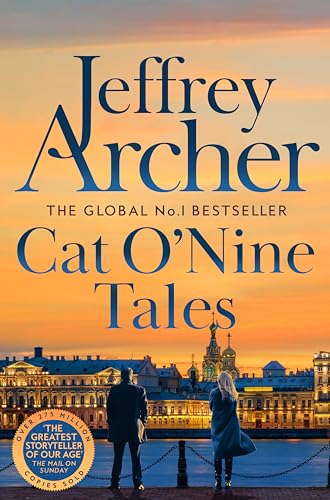 Book cover: “Cat O’Nine Tales” by Jeffrey Archer, with a city skyline.