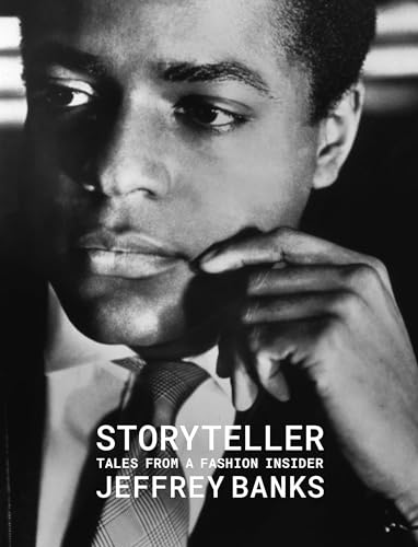 Black and white portrait of a man in a suit with book title.