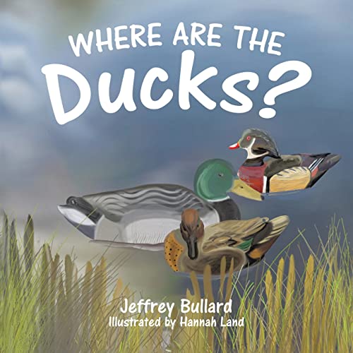 Book cover with illustrated ducks in marsh grass, titled "Where Are The Ducks?".