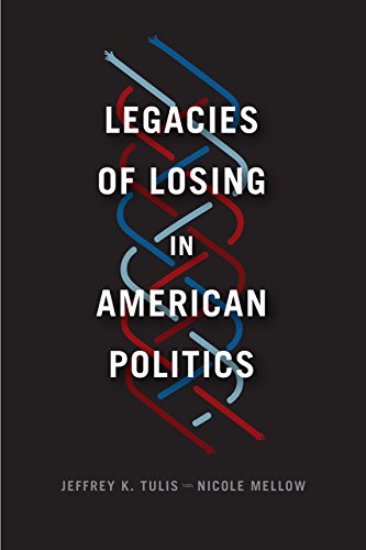 Book cover: "Legacies of Losing in American Politics" with abstract lines.