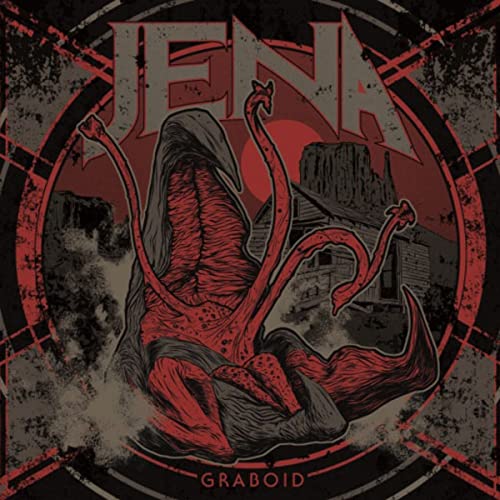 CD cover for Jena - Graboid, featuring a red monster and landscape.