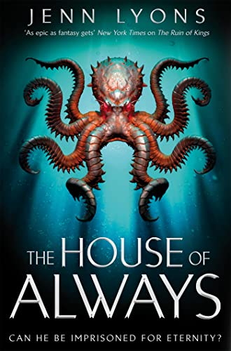 Book cover featuring a monstrous, multi-limbed creature against a blue background.