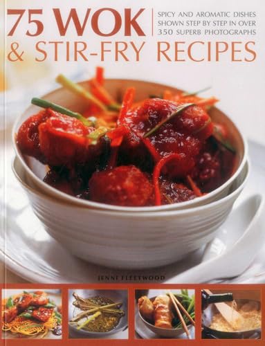 Cookbook cover featuring stir-fry with red meat and vegetables.