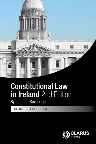 Book cover: “Constitutional Law in Ireland 2nd Edition” with courthouse image.